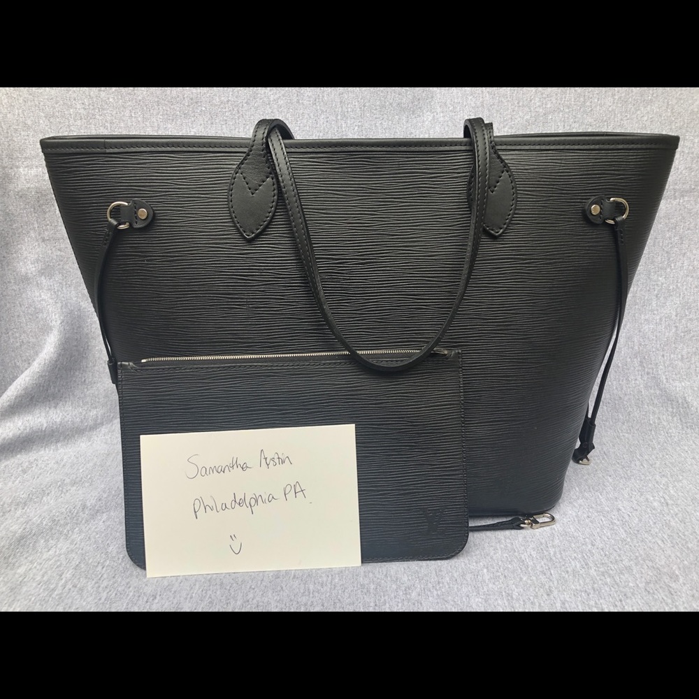 Authentic preowned Louis Vuitton neverfull mm epi